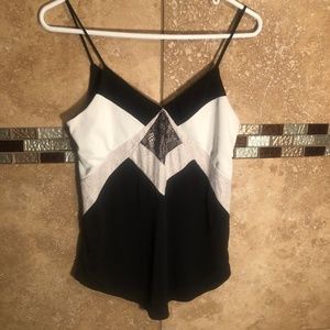 Black and White Express Tank Top